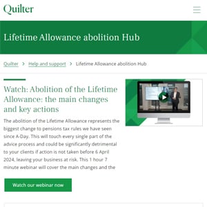 Lifetime allowance 300x300